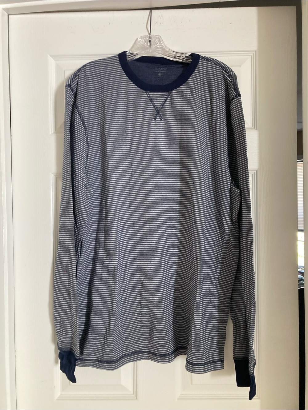 JCrew Factory soft striped crewneck tee
